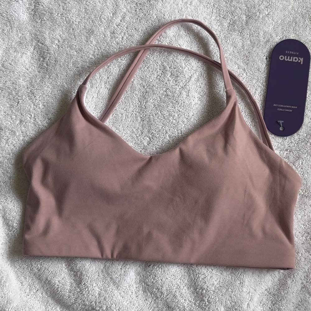 S KAMO FITNESS iris strappy back crop sports bra